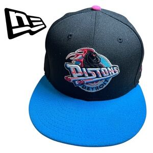 New Era Detroit Pistons 59Fifty Baseball Hat - Size 7‎ 1/2